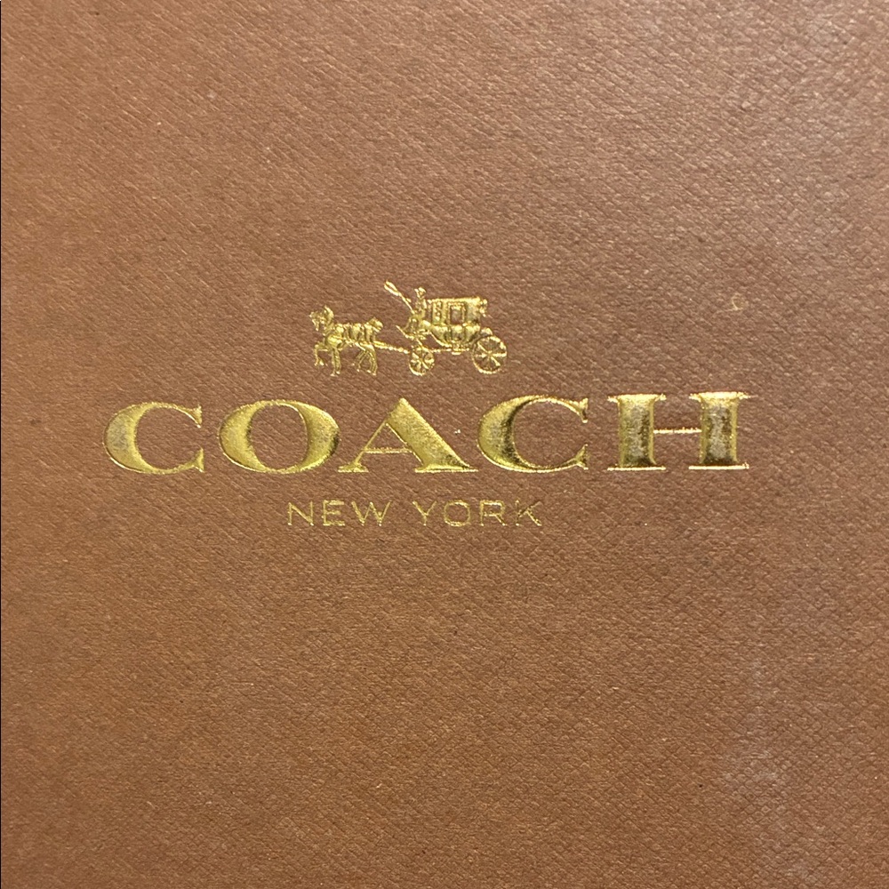 Coach Tan Leather with Gold Logo